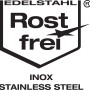 Symbol: Edelstahl Rostfrei, Qualitätsmerkmal für die Wenko Hakenleiste Celano Quadro.