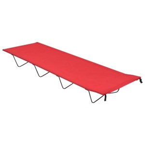 vidaXL Campingbetten 2 Stk 180x60x19 cm Oxford-Gewebe und Stahl Rot 312485