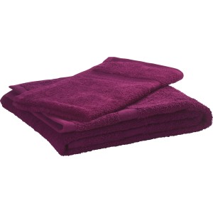 Violettes baliv Dark Wonder Gästehandtuch 2er-Set aus Baumwolle, gefaltet.