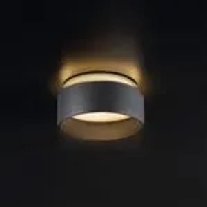 Schwarzer, runder LED Deckenstrahler Sudara mit indirektem Licht für Lampen & Leuchten.