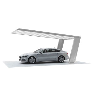 Ximax Einzelcarport My-Port 7 Aluminium Edelstahl-Look 282 cm x 511 cm