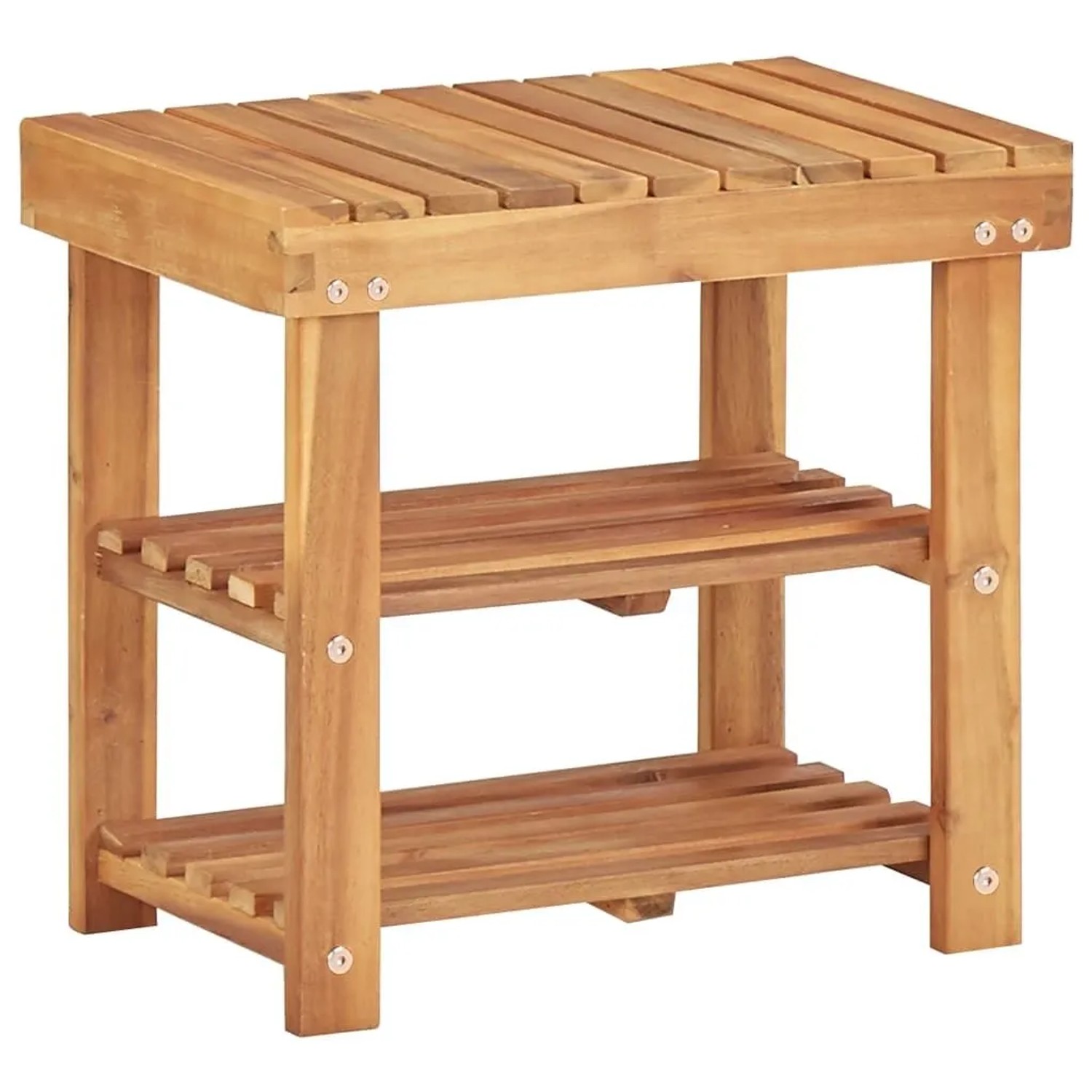 vidaXL Schuhregal 50x32x45 cm Massivholz Akazie 45929