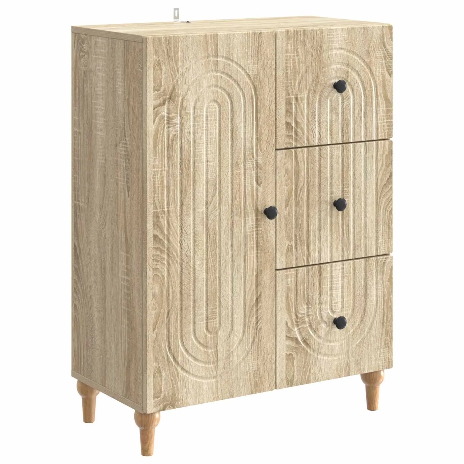 vidaXL Sideboard Sonoma-Eiche 66 x 34,5 x 90 cm Holzwerkstoff 894167
