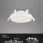Briloner LED-Einbauleuchte Plat 3er-Set, weiße Einbaustrahler mit neutralweißem Licht.