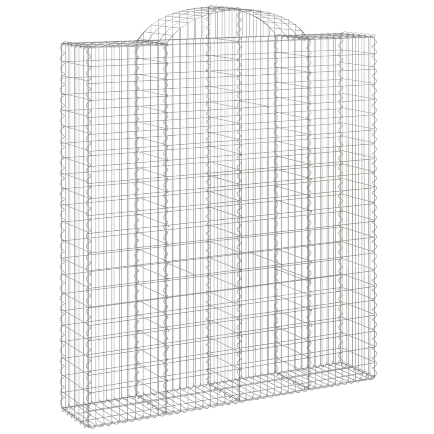 Thumbnail - vidaXL Gabionen mit Hochbogen 4 Stk 200x50x220/240cm Eisen 1679855