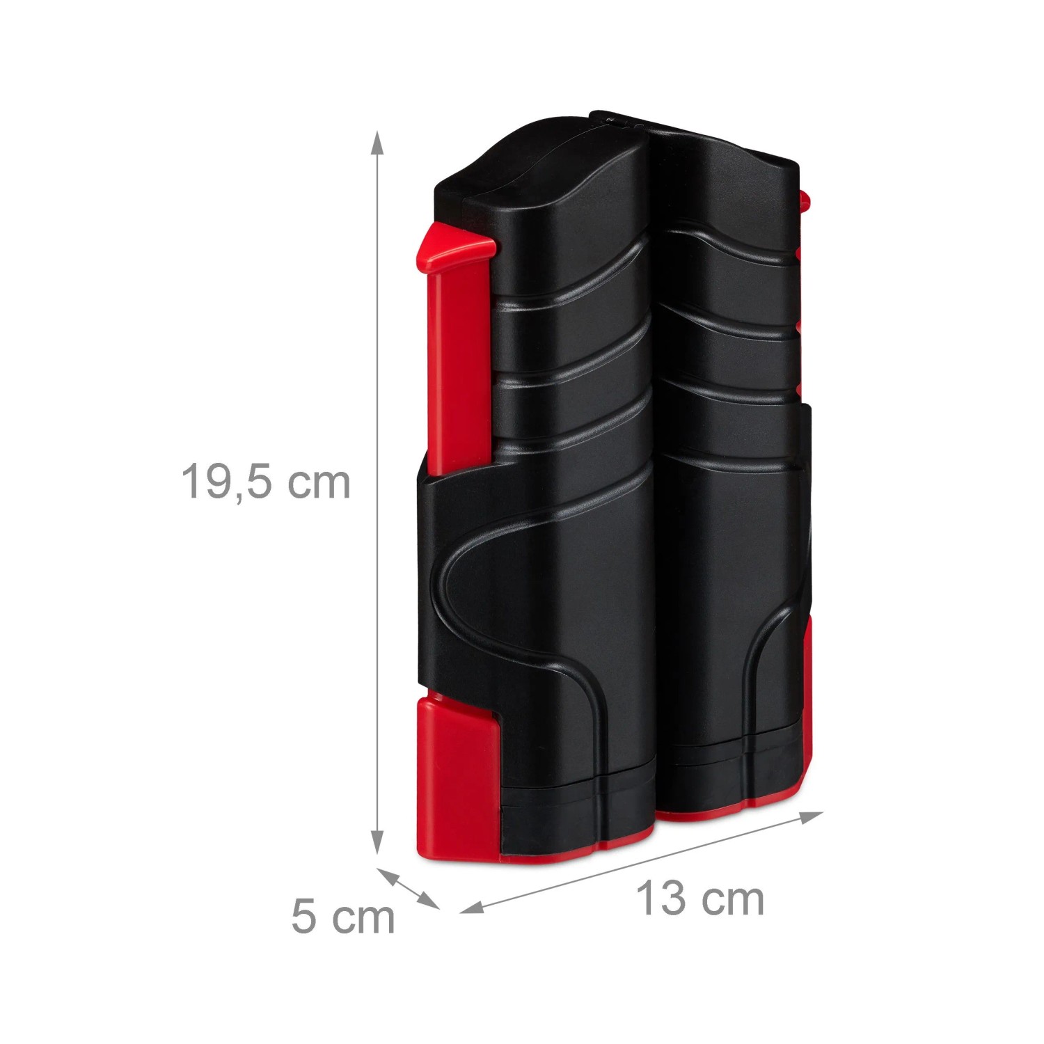 Relaxdays Tischtennisnetz Kunststoff Schwarz Rot Ausziehbar 19,5 cm x 13 cm x 5 cm 400 g_5