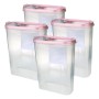 4er-Pack Bestlivings Frischhaltebox Schüttdose 2,8L, Altrose, Vorratsdosen aus Kunststoff.