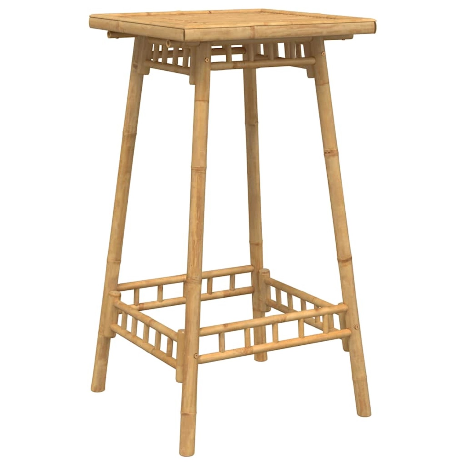 vidaXL Garten-Bartisch Quadratisch 55x55x100 cm Bambus 4108229 günstig online kaufen