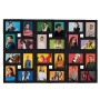 Schwarzer Collage Bilderrahmen für 24 Fotos (10x15 cm) aus MDF, Dekoartikel für Wohnräume.