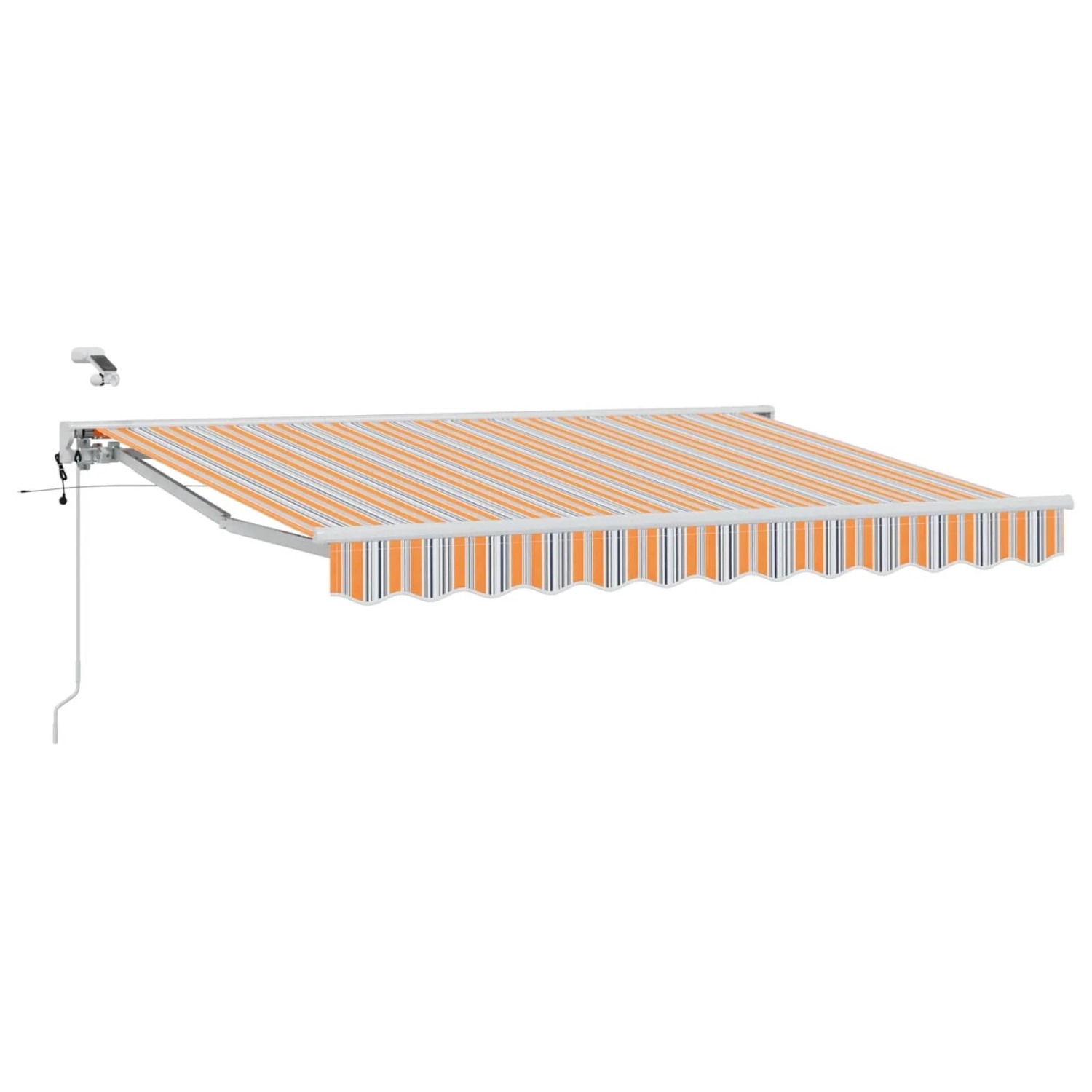vidaXL Elektrische Ausziehbare Markise Blau und Orange 3,5 x 2,5 m 3421342