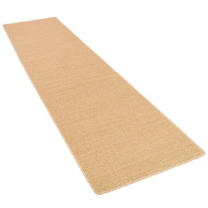 Snapstyle Sisal Teppichläufer in Nussbraun, 80x400cm. Naturfaser Teppich für Flur und Diele.