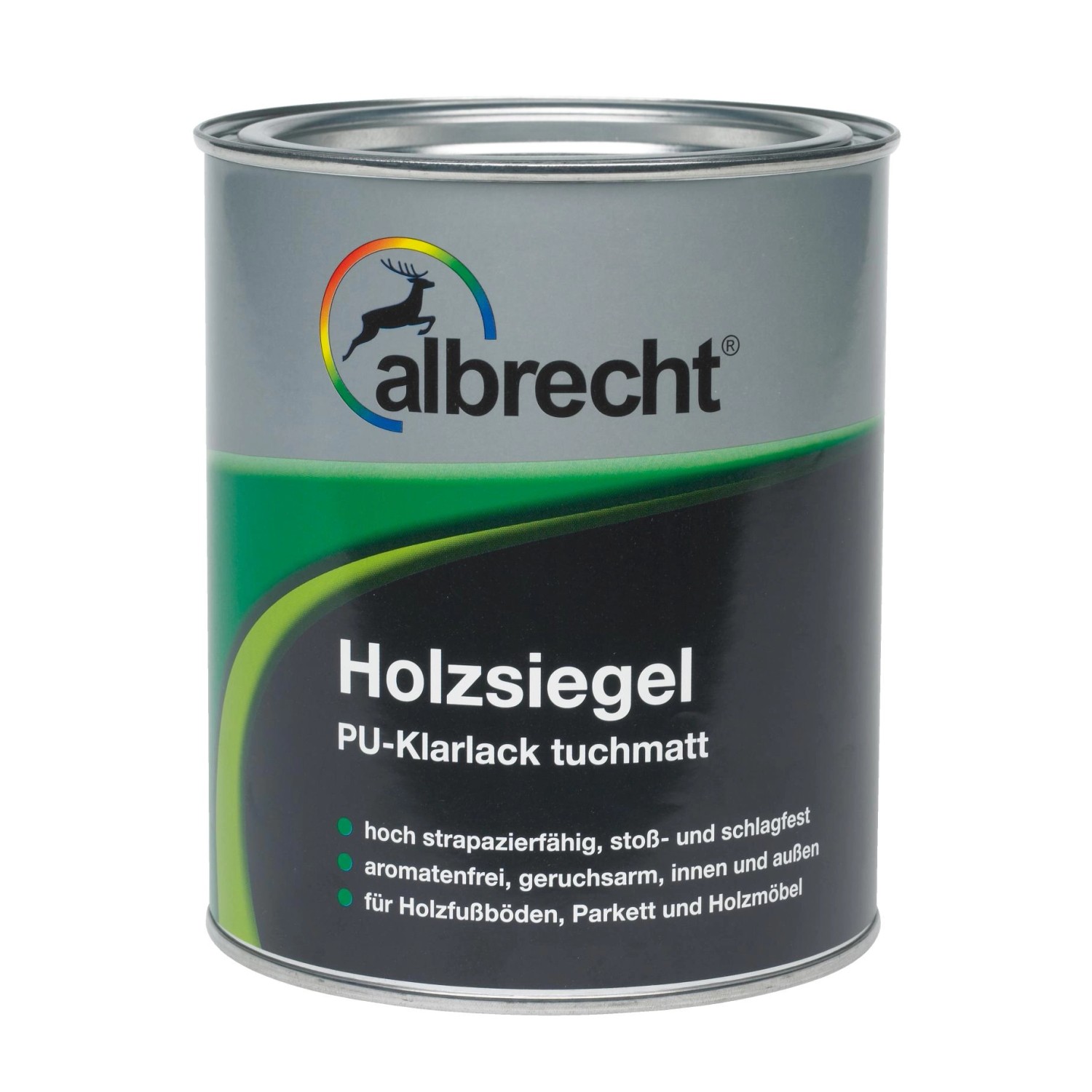 Albrecht Holzsiegel PU-Klarlack Transparent tuchmatt 375 ml