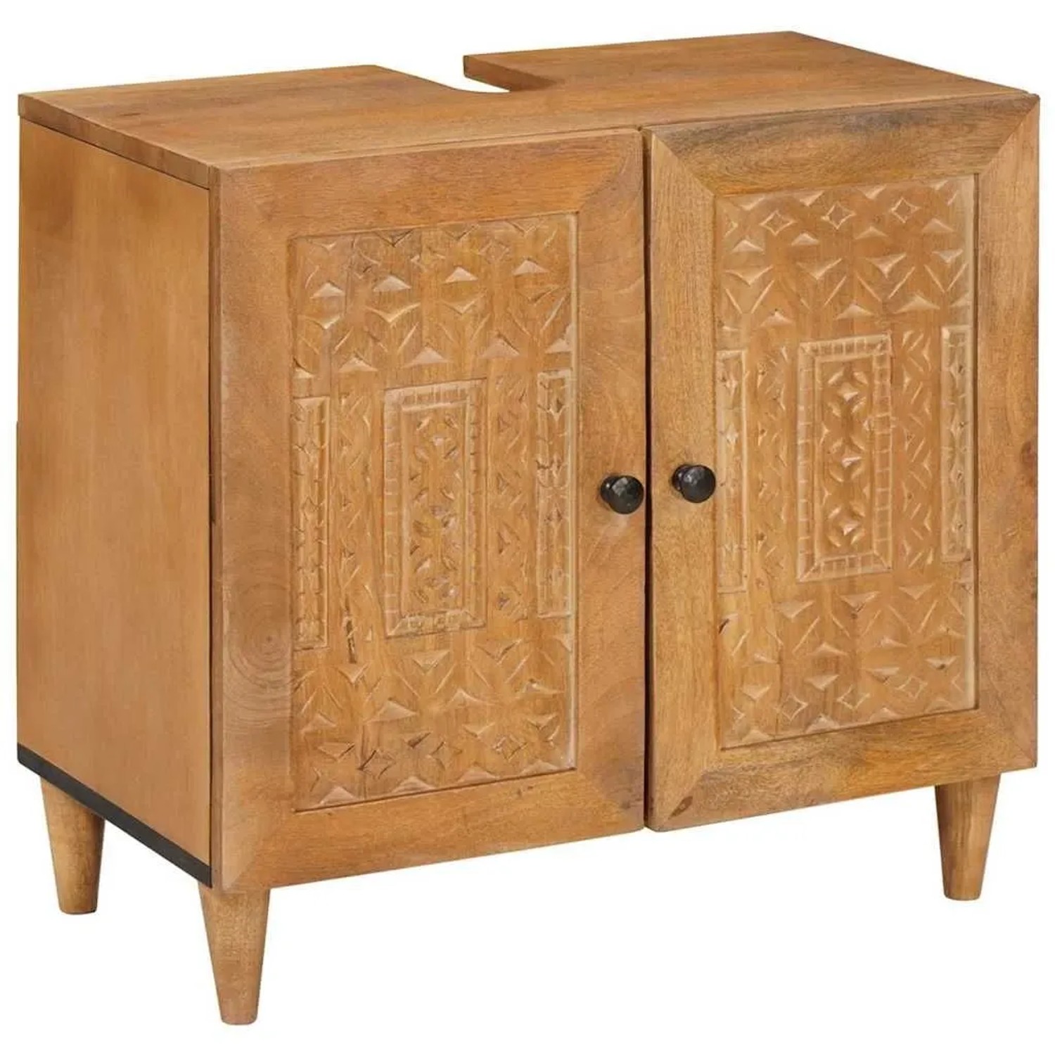 vidaXL Badezimmerschrank Wandmontiert Hellbraun 62 x 33 x 58 cm 4018099