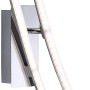 Moderne LED-Deckenleuchte Simon aus Stahl, 59x51 cm, mit zwei Leuchtarmen.