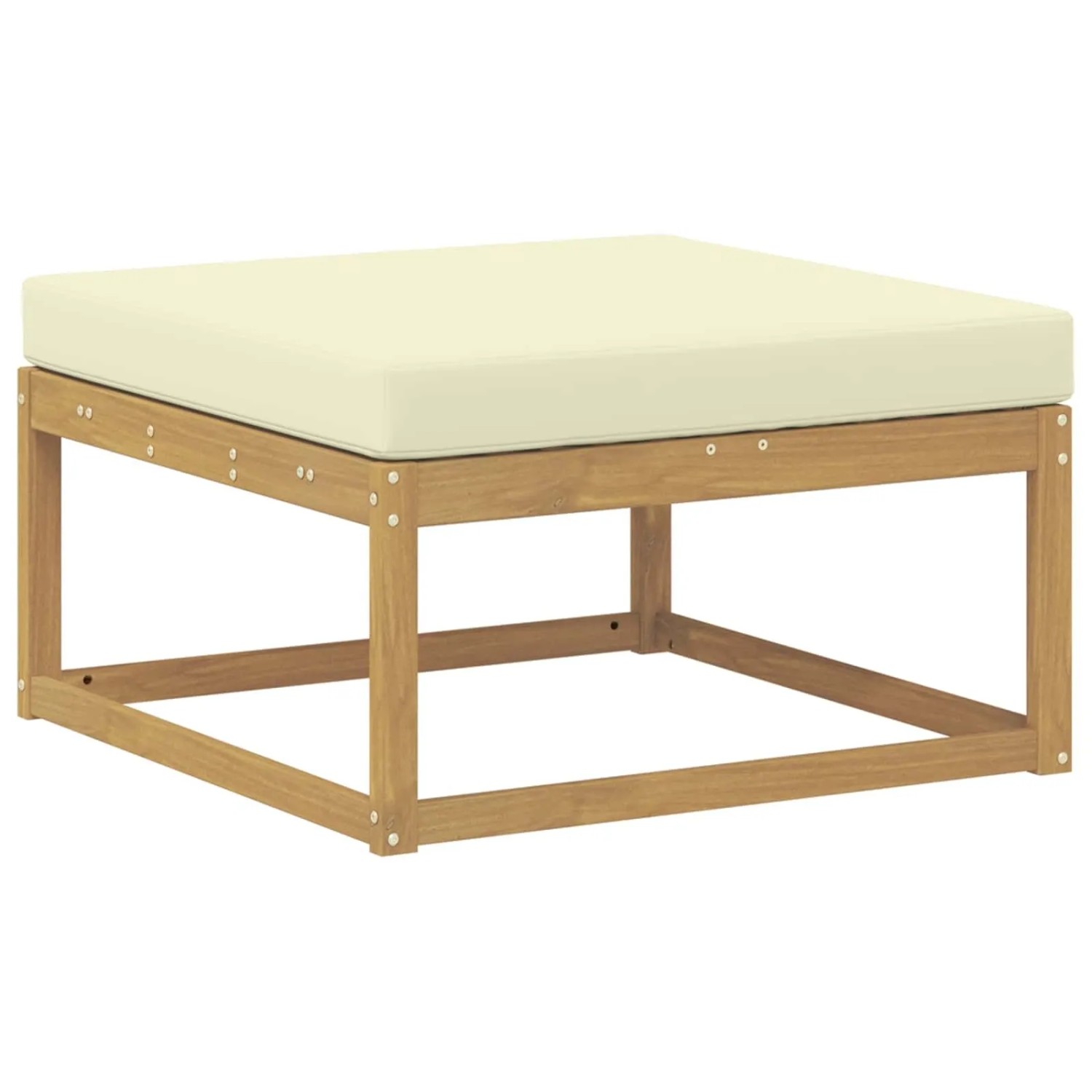 vidaXL Outdoor-Fußhocker Polyester Weiß 901531