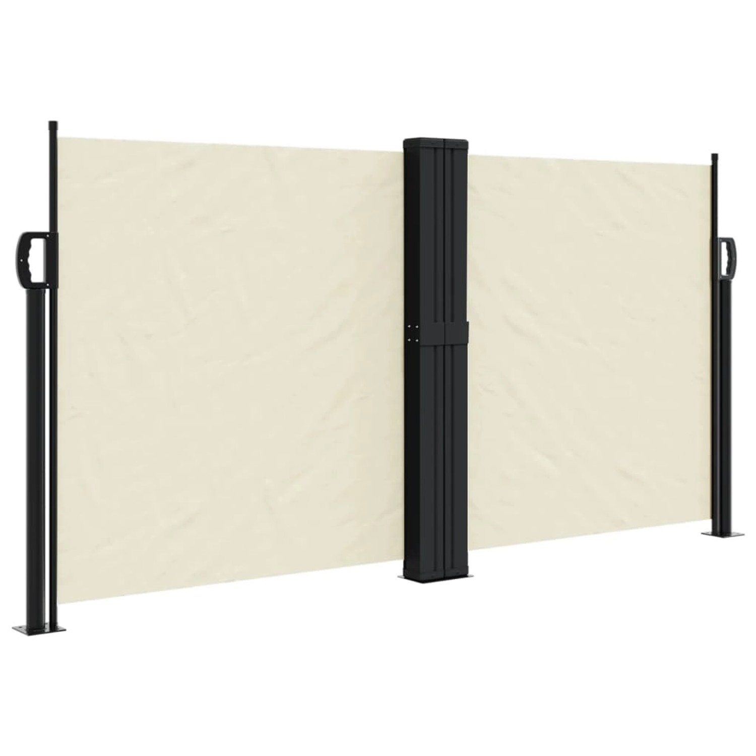 furnicato Seitenmarkise Ausziehbar Creme 120x1200 cm günstig online kaufen
