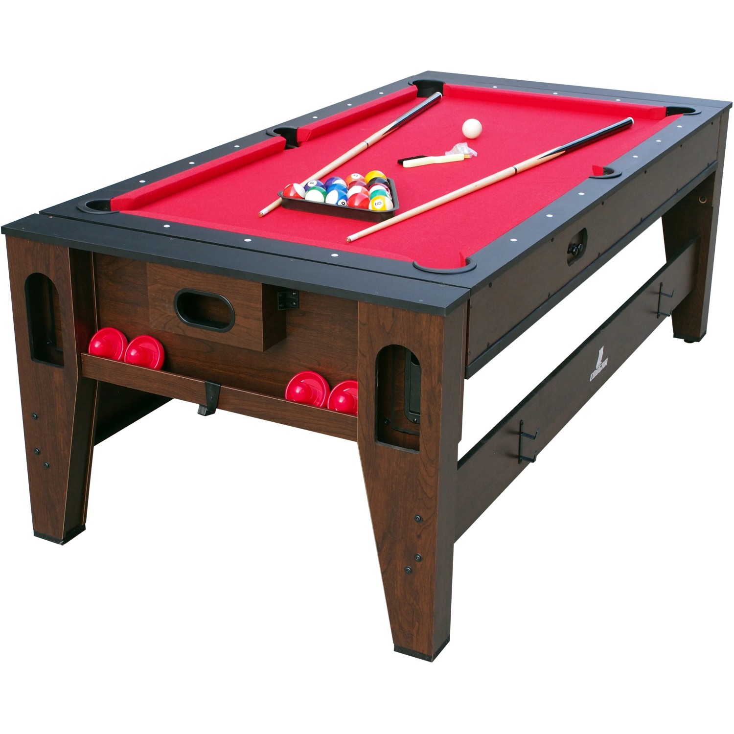 Reverso Spieltisch: Pooltisch mit Zubehör, höhenverstellbar, für Spiel & Spaß.