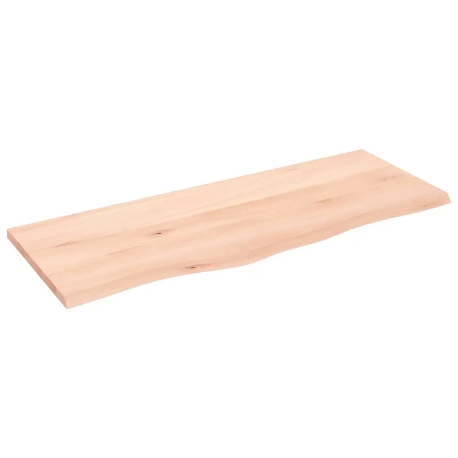 vidaXL Tischplatte 100x40x2 cm Massivholz Eiche Unbehandelt 3156299