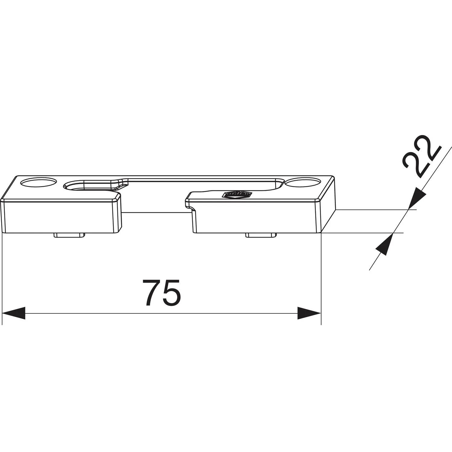 Maco Kippschließteil Pvc Bodenschwelle Gkg 12/20-13 Rechts Silber