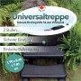 Canadian Spa Treppe, Universal-Einstiegshilfe für Whirlpool, 2 Stufen, schwarz.