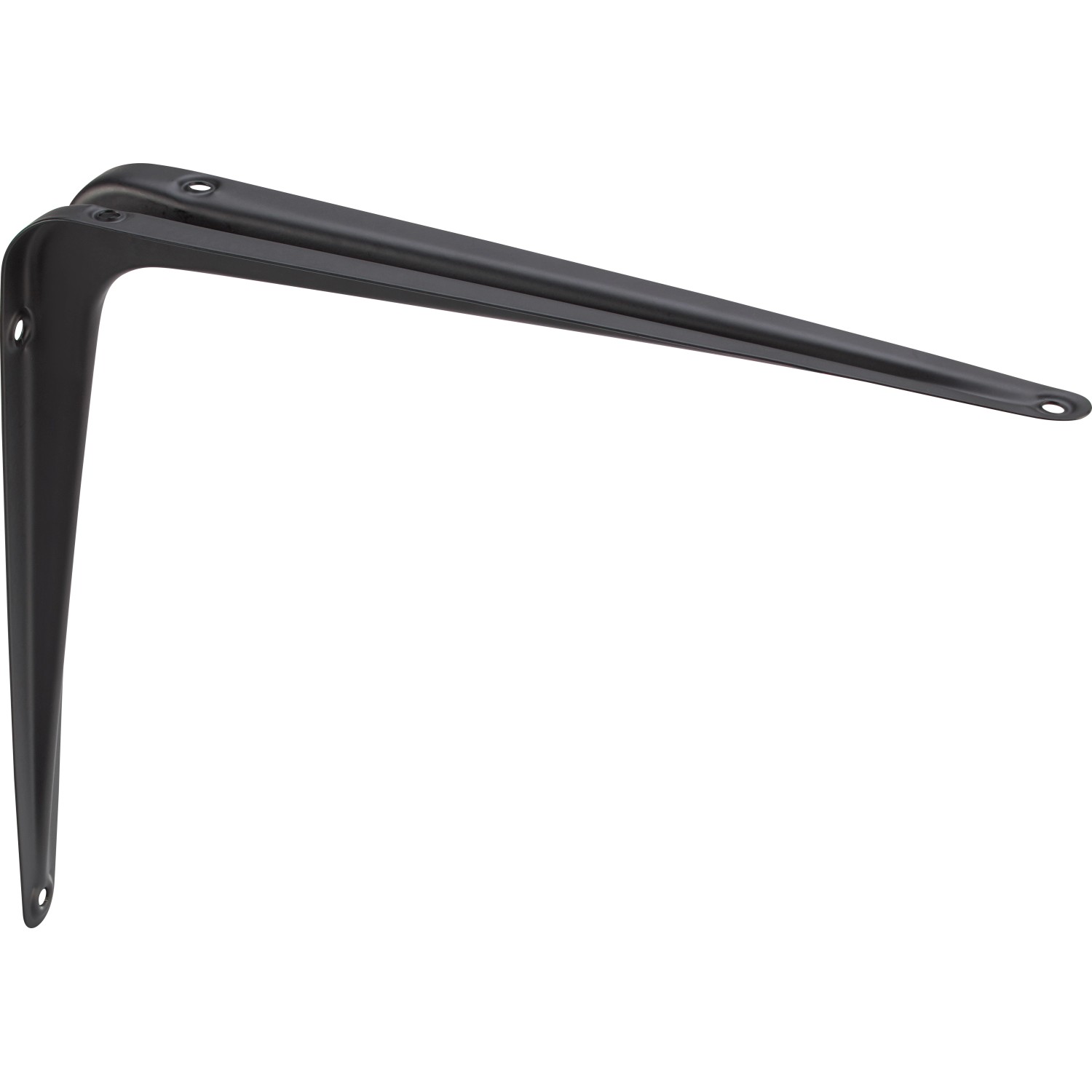 Stahlblech-Konsole 35 cm x 30 cm Schwarz