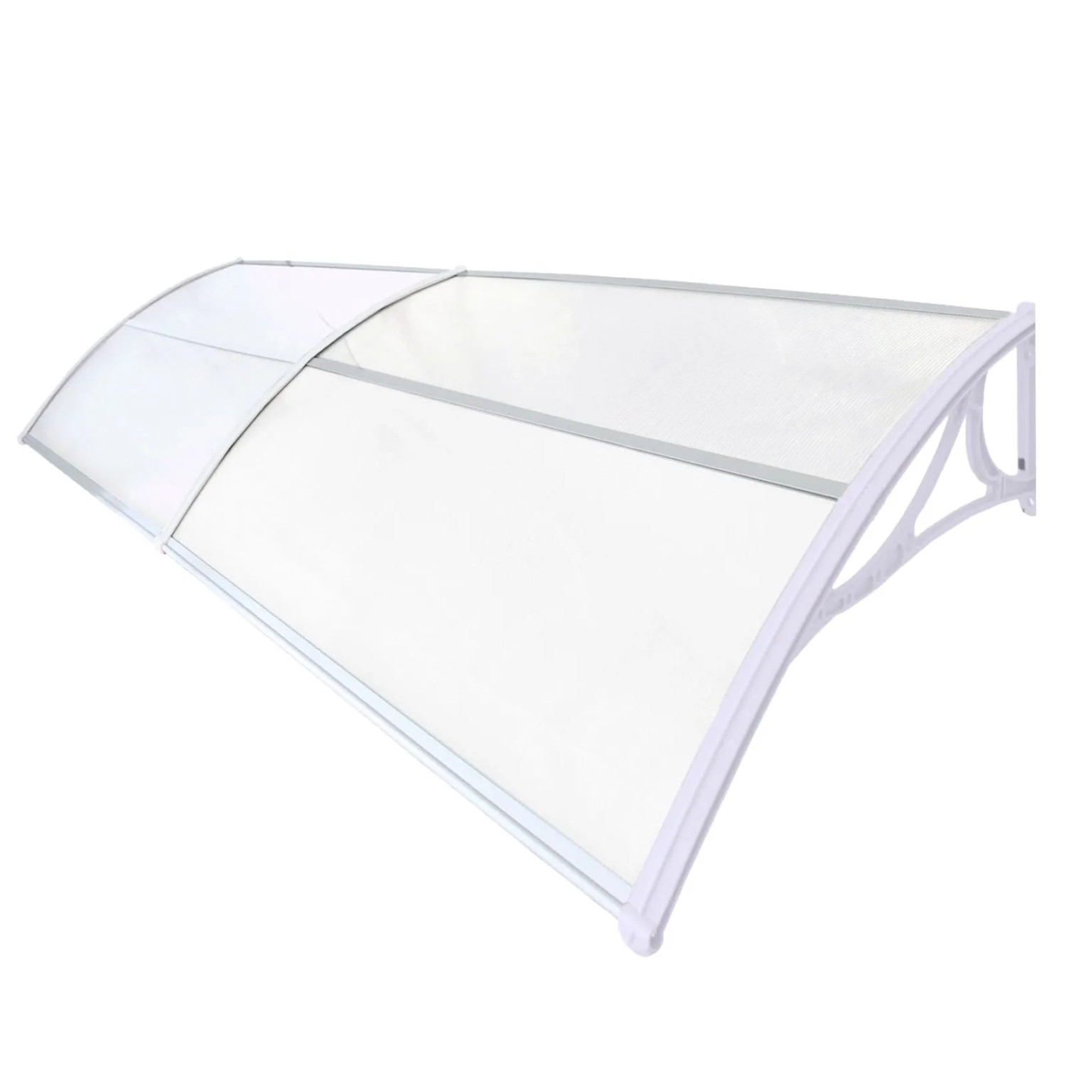 TRUTZHOLM Haustürvordach 97 x 295 cm Hohlkammerplatte Aluabschlussleiste We günstig online kaufen