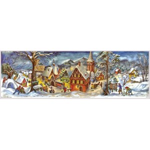Adventskalender \"Kleines Dorf im Winter\"