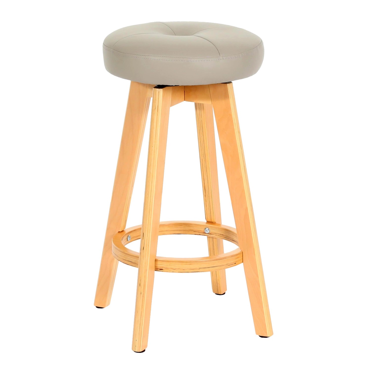 PROREGAL Barhocker Drehbar Und Einfach Sitzhöhe 67cm Holz Kunstleder Drehba günstig online kaufen
