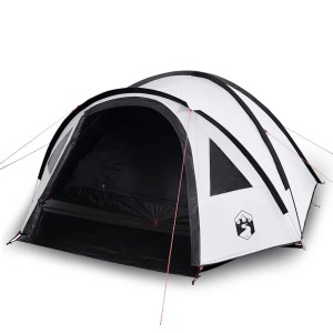 vidaXL Kuppel-Campingzelt 4 Personen Weiß Dunkel Wasserdicht 94352