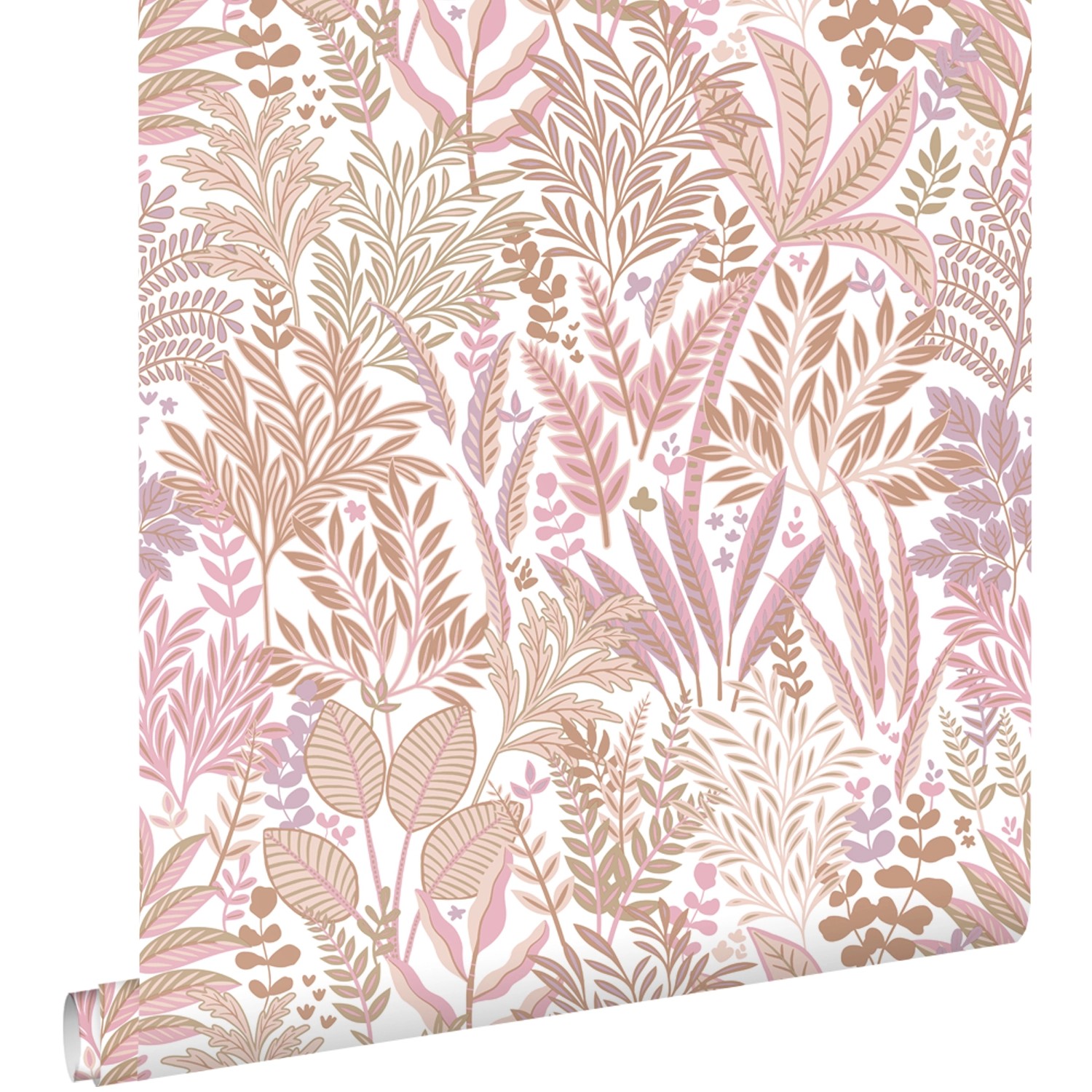 ESTAhome Tapete Tropische Blätter Und Blüten Rosa Und Lila 50 X 900 Cm - 13 günstig online kaufen