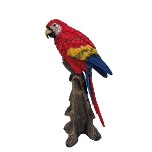 Deko-Figur: Papagei auf Ast, 22 cm, aus der Sunny Garden Sortimentsauswahl.
