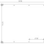 Technische Zeichnung: Skan Holz Carport Fichtelberg, Maße 618x808 cm, Pfostenanordnung.