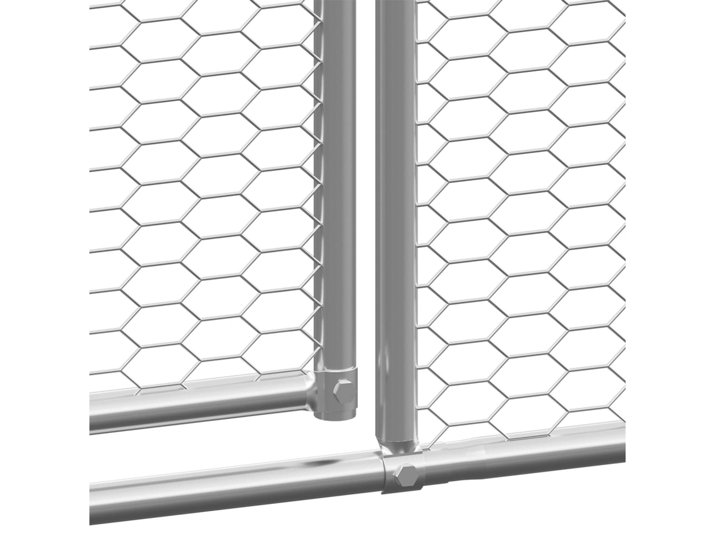 VidaXL Outdoor-Hühnerkäfig 2,75x6x1,92 M Verzinkter Stahl
