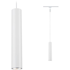 Paulmann Urail Pendel Catalejo, weiß matt, für Schienensysteme. Elegante Hängelampe.