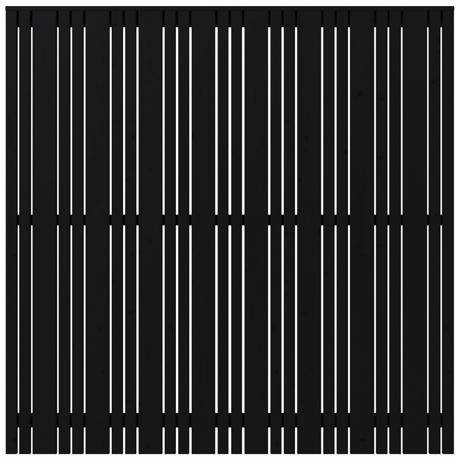 Sichtschutzzaun Tangent Nadelholz Schwarz 180 cm x 180 cm günstig online kaufen