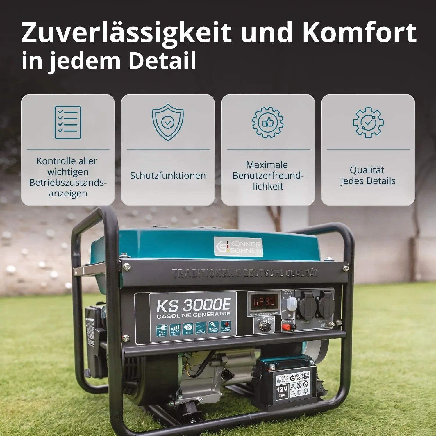 Könner & Söhnen Benzin-Generator KS 3000E_2