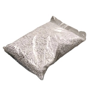 WaterUps Perlit Beutel, 6 l, Zubehör für Hochbeete. Weißes Vulkangestein im transparenten Beutel.