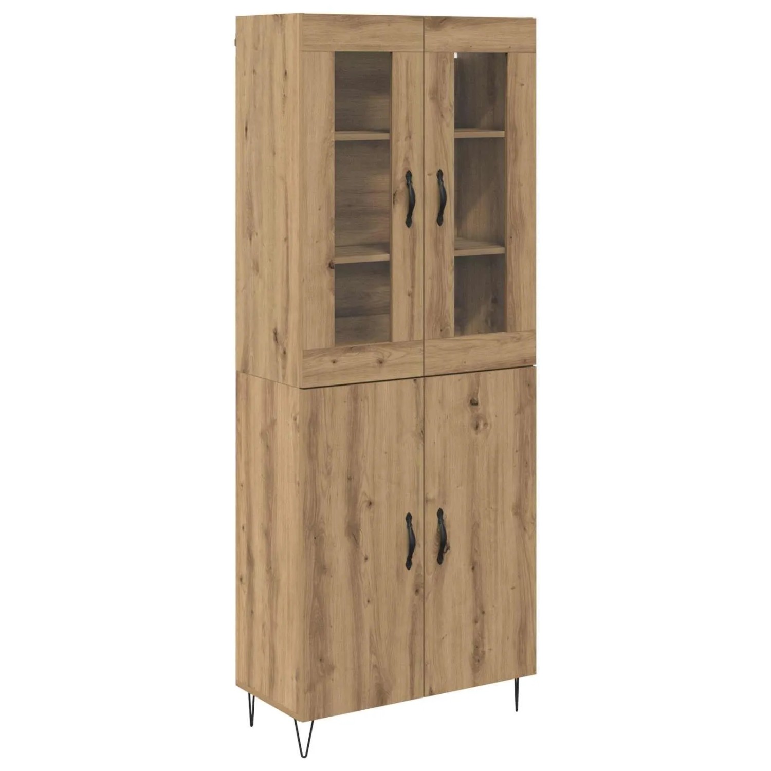 vidaXL Highboard Artisan-Eiche 69,5 x 34 x 180 cm Holzwerkstoff 3402701 günstig online kaufen