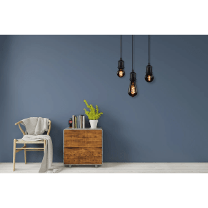 Dimmbares LUXULA LED Filament Leuchtmittel SPIRAL Globe E27 in Schwarz, Kugelform, warmweißes Licht.