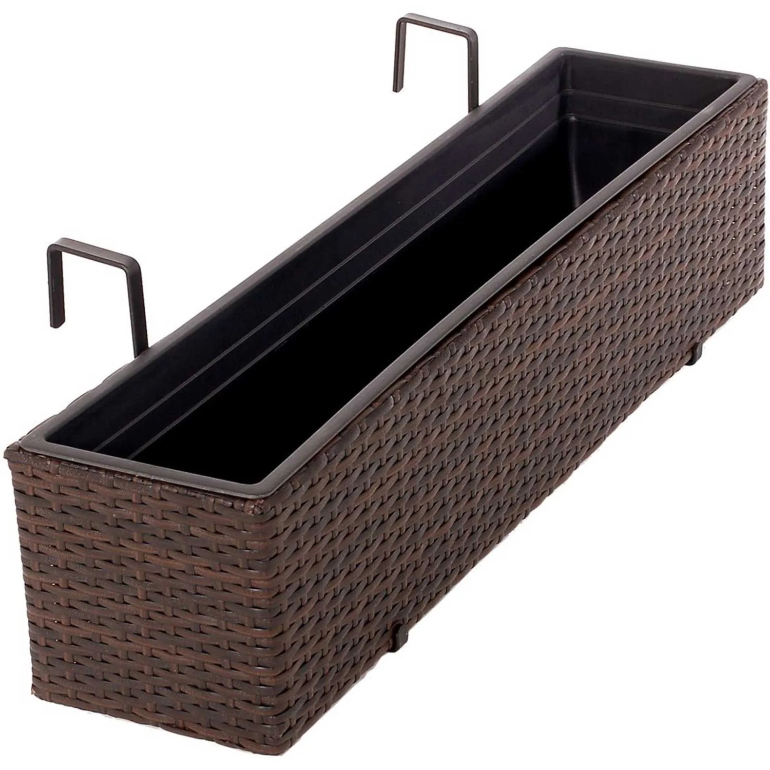 Vivanno Blumenkasten Balkoni 80 cm x 19 cm x 20 cm Braun