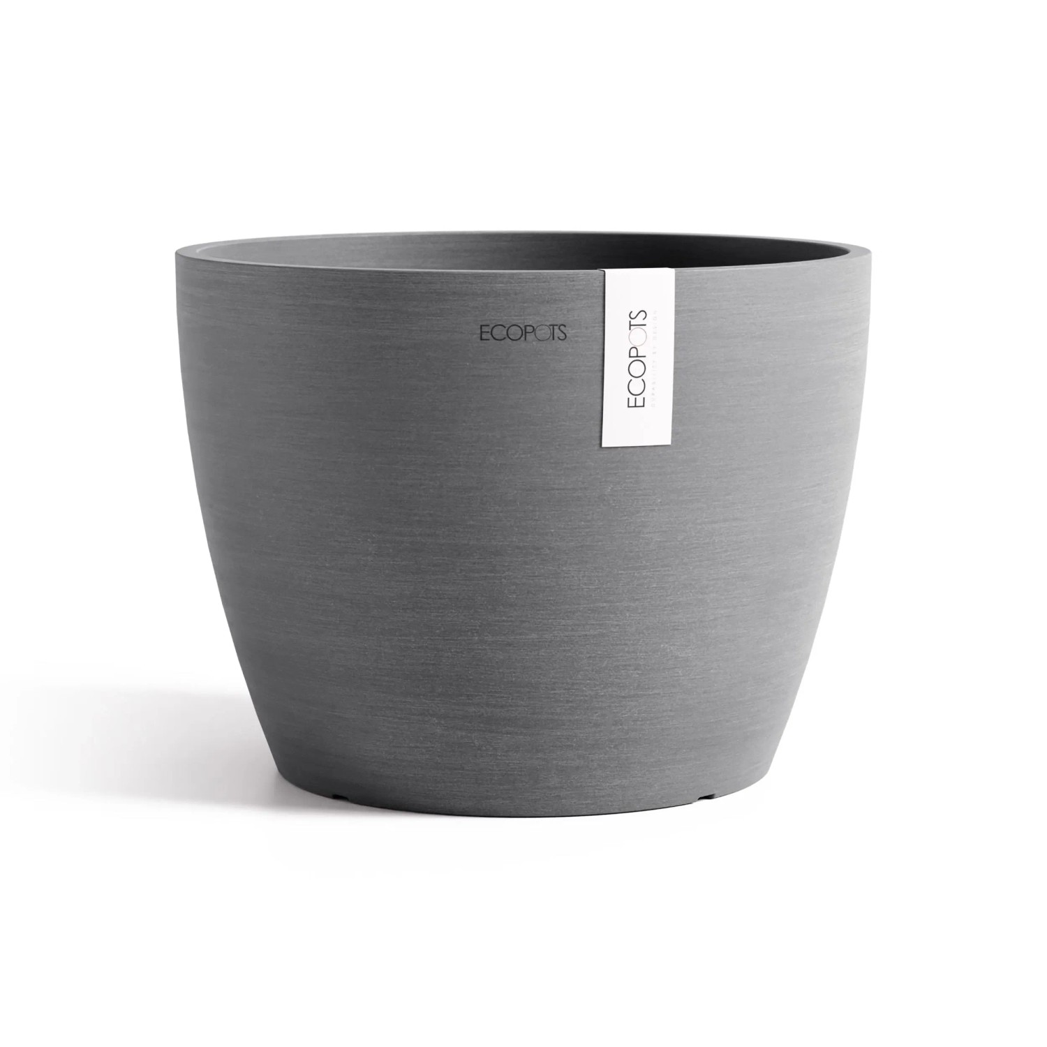 Ecopots Pflanztopf Stockholm Grau 31 cm x 23,3 cm günstig online kaufen