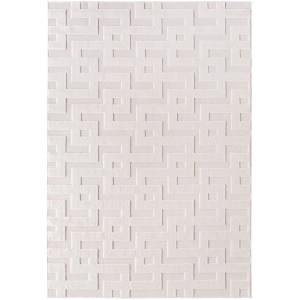 Ayyildiz In-/Outdoor-Teppich Doha in Creme mit modernem 3D-Muster, 120x170 cm.