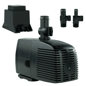 Kerry Electronics Teichpumpe 12 V 1.500 l/h 25 W 10 m Kabel 2,5 m Förderhöhe Leise Wasserpumpe Aquariumpumpe & Springbrunnen-Pumpe
