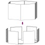 vidaXL Pflanzkübel Rostig 90x90x45 cm Cortenstahl 823676_8