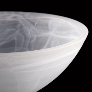 Orion Lightstyle Lampenschirm Alabaster, Ø 25cm, aus Glas für Lampen & Leuchten.