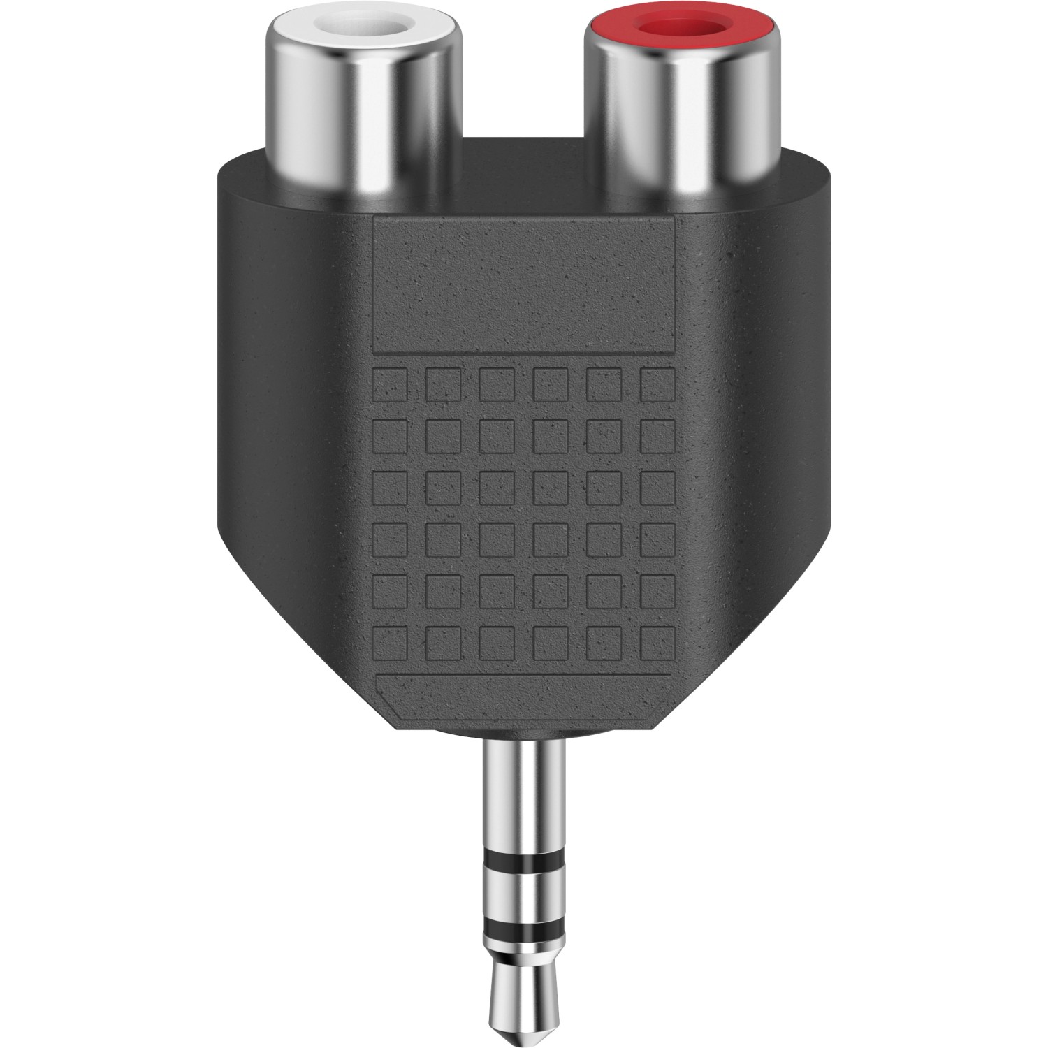 Hama Audio-Kurzadapter 3,5 mm-Klinken-Stecker Stereo/2 Cinch-Kupplungen Schwarz