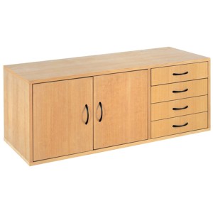 Küpper Profi-Einbauschrank PR-2 aus Holz mit 2 Türen und 4 Schubladen für Werkstatt.