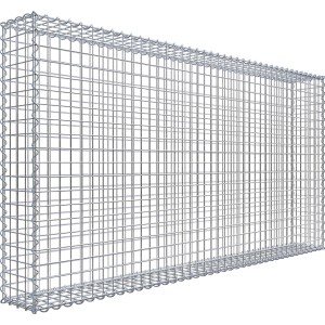 Gabiona Gabionenkorb, 100x200x20 cm, Maschenweite 5x5 cm, Drahtkorb für Einfassungen und Mauersysteme.