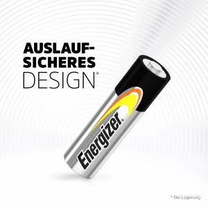 Energizer Alkaline Power AA Batterie, Mignon-Batterie mit auslaufsicherem Design.