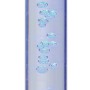 Blaue Solar-Hängeleuchte in Stabform mit LED, ideal als Deko für den Garten.